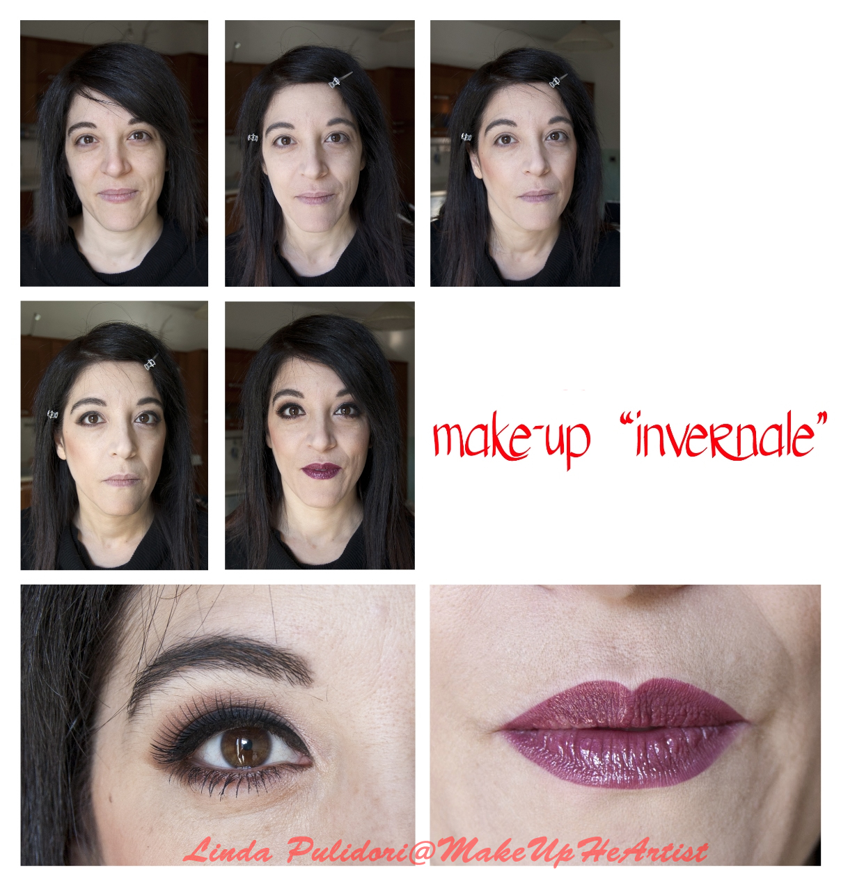 make up invernale step by step